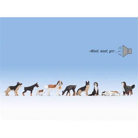 Noch 12852 Sound-Szene Hunde - H0 1:87