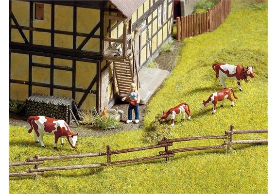 Noch 13010 Rundholzzaun - H0 (1:87) | Bild 2