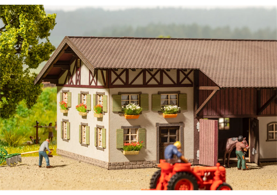 Noch 14009 Blumenkästen blühend rot, weiss und gelb - H0 (1:87) | Bild 2