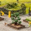 NOCH 14105 Blumeninsel, 2 Stück, je 4,5 x 3 cm, 0,6 cm hoch - H0 (1:87) | Bild 1