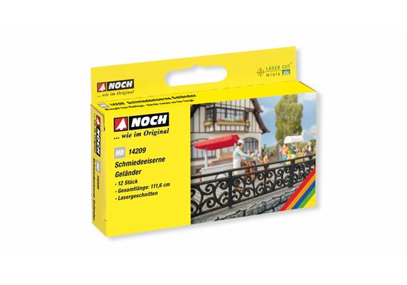 Noch 14209 Schmiedeeisernes Geländer - H0 (1:87) | Bild 3
