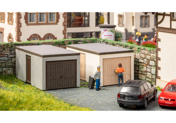 Noch 14319 Laser-Cut Fertig-Garagen, 2 Stück - H0 (1:87) | Bild 1