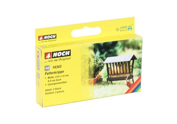 Noch 14343 Laser-Cut Futterkrippe, 2 Stück - H0 1:87 | Bild 1