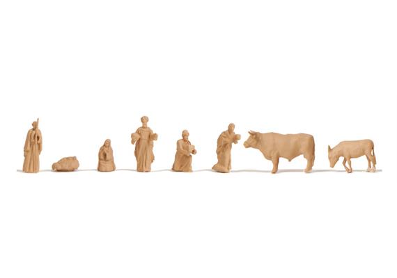 Noch 14394 Laser-Cut Weihnachtsmarkt-Krippe mit Figuren - H0 (1:87) | Bild 3
