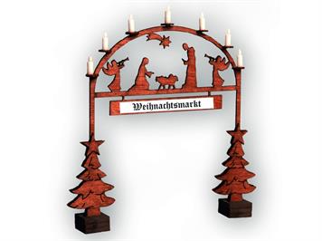 Noch 14681 Laser-Cut Weihnachtsmarkt - Eingangsbogen - N (1:160)