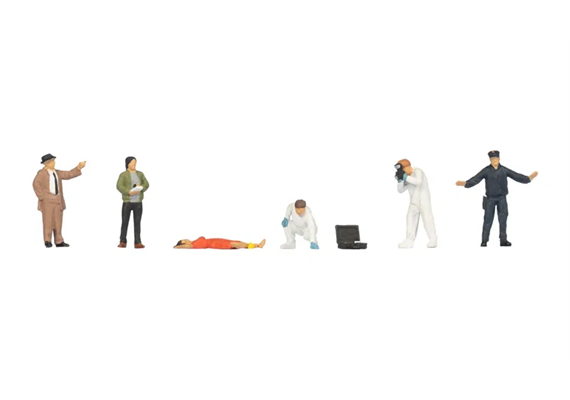 NOCH 15071 Kriminalpolizei mit Leiche - H0 (1:87)