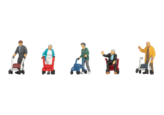 Noch 15549 Senioren mit Rollator - H0 (1:87)
