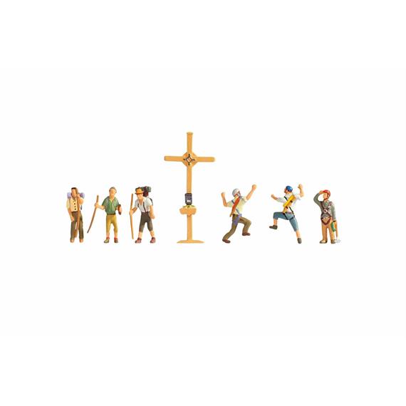 Noch 15874 Bergwanderer mit Gipfelkreuz - H0 (1:87)