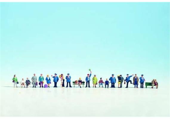 NOCH 16105 XL-Set Auf dem Bahnsteig