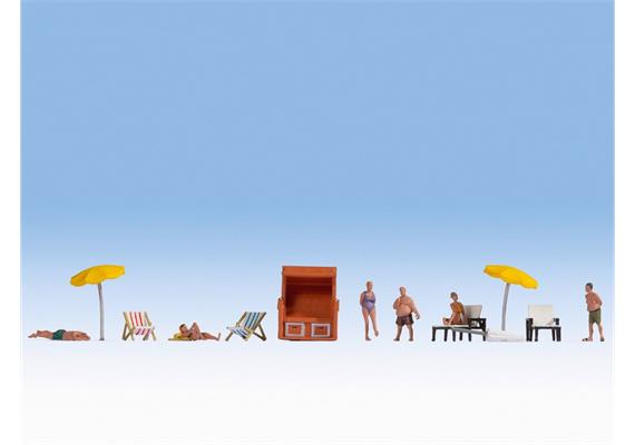 Noch 16205 Figuren-Themenwelt „Beim Baden“ - H0 (1:87) | Bild 1