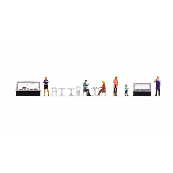 Noch 16245 Figuren-Themenwelt "Cafe" - H0 (1:87)