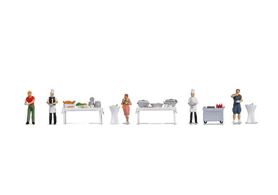 Noch 16276 Figuren-Themenwelt „Buffet 2“ - H0 (1:87) | Bild 1