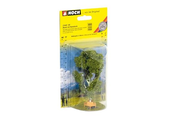 Noch 21642 Baum mit Ruhebank 11,5 cm - H0 (1:87) | Bild 1