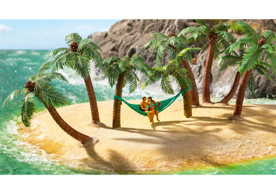 Noch 21772 micro-motion Palmen mit Hängematte - H0 (1:87) | Bild 3