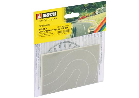 Noch 34204 Universalkurve Bundesstrasse grau (2 Stk.) - N (1:160) | Bild 3