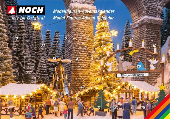 Noch 36995 Adentskalender Spur N mit 24 Figuren - N 1:160