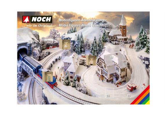 Noch 36997 Figuren-Adventskalender mit 24 Figuren - N (1:160) | Bild 1