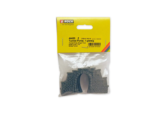 NOCH 44420 Tunnel-Portal, 1-gleisig, 2 Stück - Z (1:220) | Bild 2