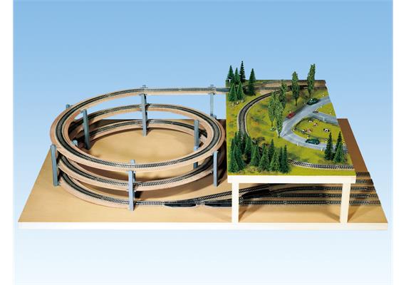 NOCH 53005 LAGGIES Gleiswendel-Komplettbausatz, Grundkreis - H0 (1:87) | Bild 4