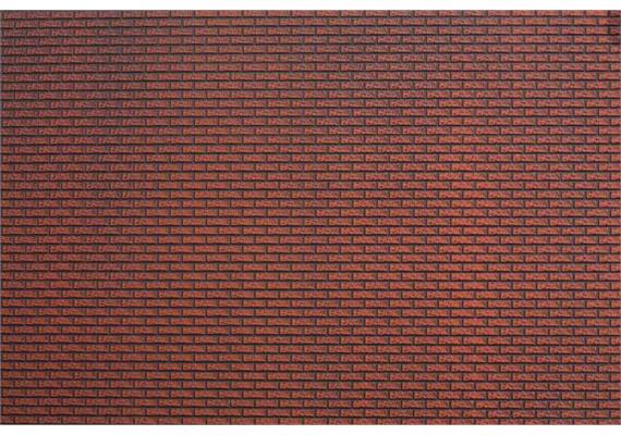 Noch 55832 ABS-Bastelplatte "Ziegelmauer" A4 HO