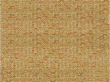 NOCH 56613 3D-Kartonplatte "Klinker" gelb-bunt - H0 (1:87)