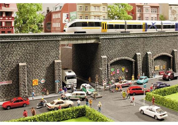 Noch 58055 Mauer extra lang, 66,8 x 12,5 cm - H0 (1:87)