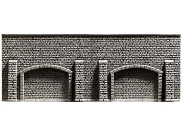 NOCH 58058 Arkadenmauer, 33,4 x 12,5 cm - H0 1:87