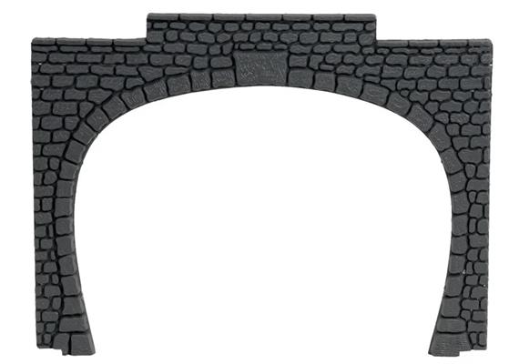 Noch 60020 Tunnel-Portal 2-gleisig, Granit 15,5 x 12,5 cm, Kunststoff, 2 Stück - H0 (1:87) | Bild 1