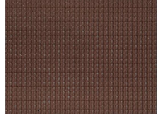 Noch 60351 Strukturfolie Dachpfanne dunkelrot | Bild 1