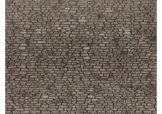 Noch 60371 3D-Strukturfolie Bruchsteinmauerwerk, 28 x 10 cm - H0 (1:87) | Bild 1