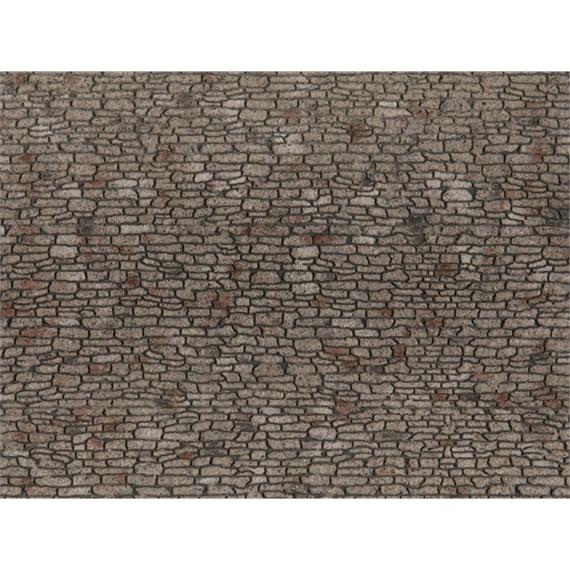 Noch 60371 3D-Strukturfolie Bruchsteinmauerwerk, 28 x 10 cm - H0 (1:87)