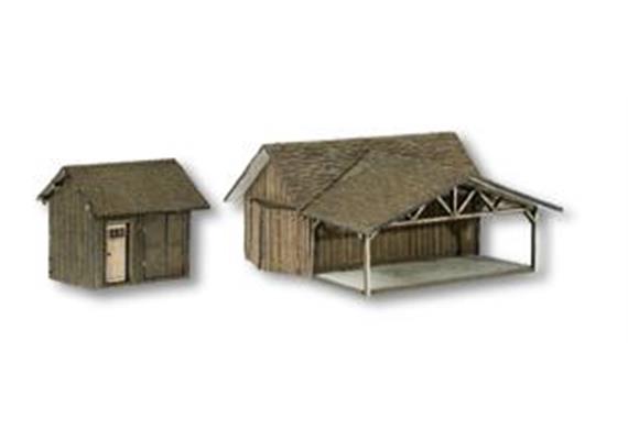 Noch 66704 Laser-Cut Scheunen-Set 2teilig HO | Bild 2