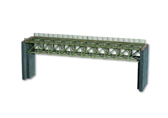 NOCH 67020 Stahlbrücke Laser-Cut Bausatz, 37,2 cm lang - H0 (1:87)