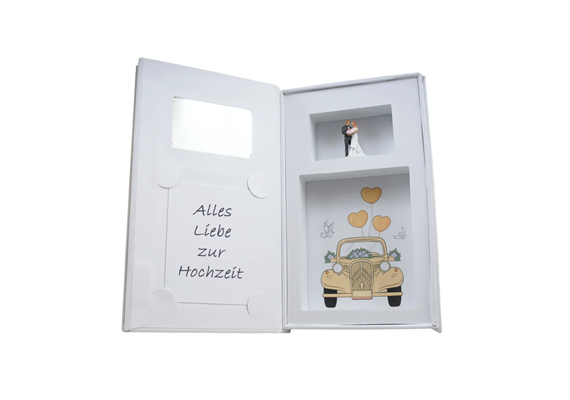 NOCH 99500 Geschenkbox „Hochzeit”, 9 cm x 15 cm, 2,5 cm hoch | Bild 3