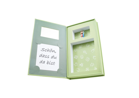 NOCH 99509 Geschenkbox „Glückwunsch zum Baby”, 9 cm x 15 cm, 2,5 cm hoch | Bild 6