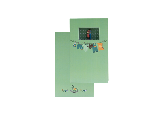 NOCH 99509 Geschenkbox „Glückwunsch zum Baby”, 9 cm x 15 cm, 2,5 cm hoch | Bild 1