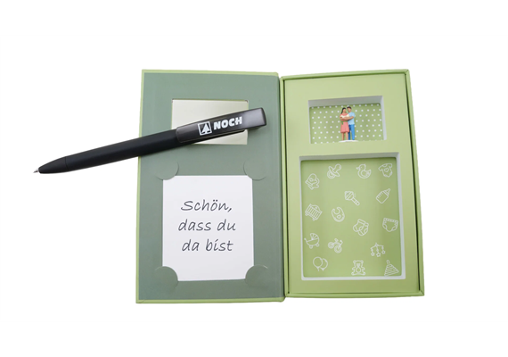 NOCH 99509 Geschenkbox „Glückwunsch zum Baby”, 9 cm x 15 cm, 2,5 cm hoch | Bild 5