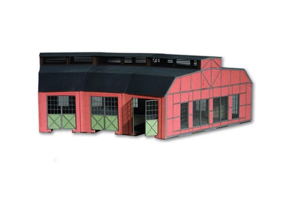 Noch Laser-Cut Ringlockschuppen 3-ständig HO | Bild 1