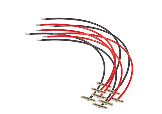 Peco PL-80 Schienenverbinder mit Kabel für Cd. 100/124 (4 Paar) - H0/0