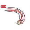 Peco PL-82 Schienenverbinder mit Kabel Code 55/80, 4 Paar - N (1:160)