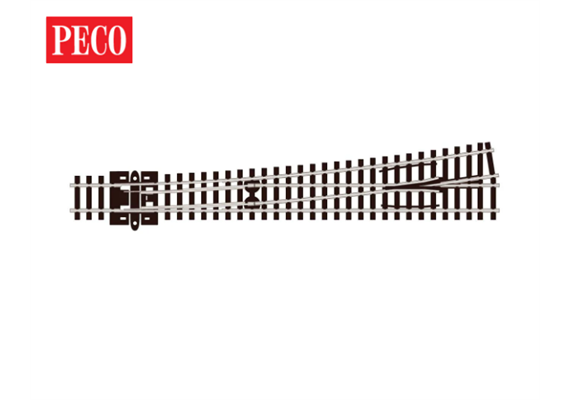 Peco SL-389 Weiche links, lang, Code 80, insulfrog - N (1:160)