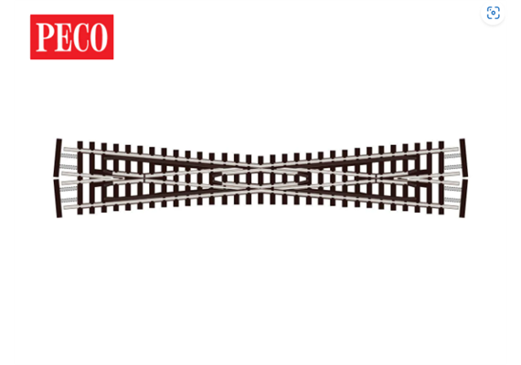 Peco SL-394F Kreuzung lang Code 55, 10°, insulfrog - N (1:160)