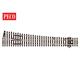 Peco SL-89 Weiche links, lang, 12° Cd 100 - H0 (1:87)