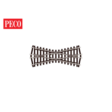 Peco SL-E193 Kreuzung, Kurz, Code 75, Winkel 24°, electrofrog - H0 (1:87)