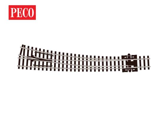 Peco SL-E386 Gebogene Weiche, großer Radius, rechts, Code 80 - N (1:160)