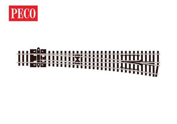 Peco SL-E388 Weiche rechts großer Radius, lang, R914 mm, Code 80 - N (1:160)