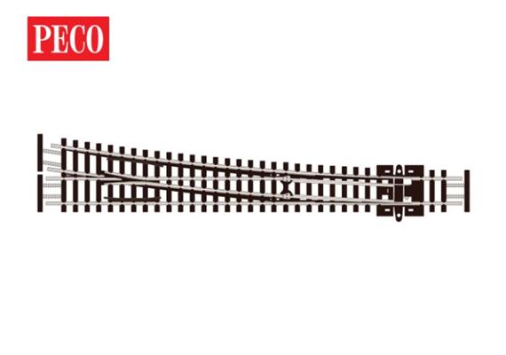Peco SL-E388F Weiche rechts, grosser Radius, Code 55 - N (1:160)