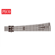 Peco SL-E389 Weiche links, lang, R 914 mm, 8°, Code 80, electrofrog - N (1:160)