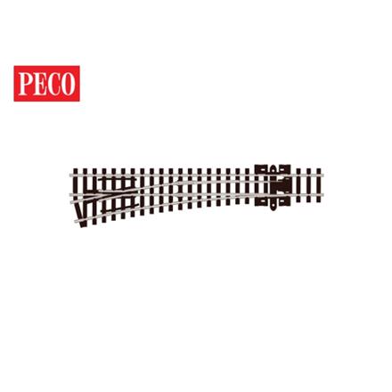 Peco SL-E396 Weiche links, mittlerer Radius, 14 °, Code 80, electrofrog - N (1:160)