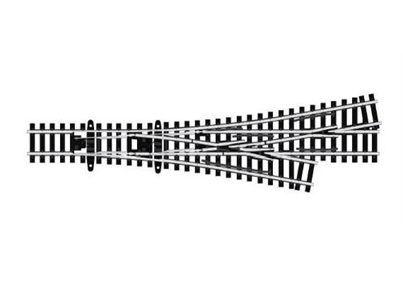 Peco SL-E399F 3-Weg-Weiche asymetrisch Cd. 55 el N